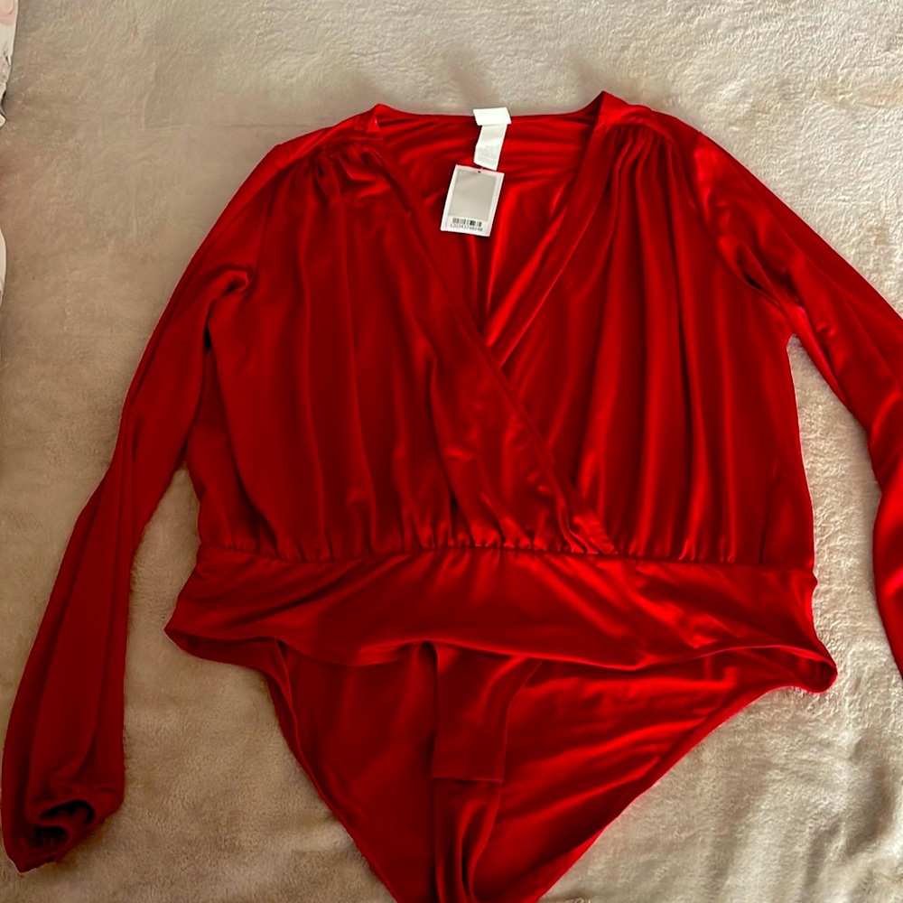 Red bodysuit NWT- never worn